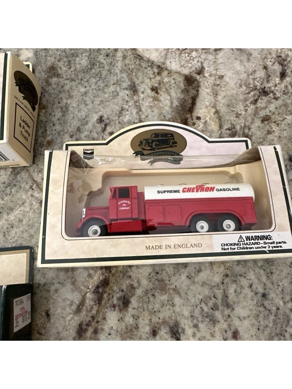 Chevron Commemorative Model Metal Cars Trucks Vintage England Lot Of 3